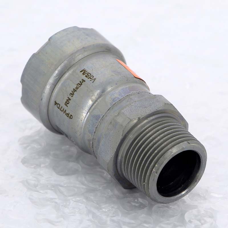 Муфта пресс с наружной резьбой Viega Megapress 3/4 оцинкованная сталь 695286