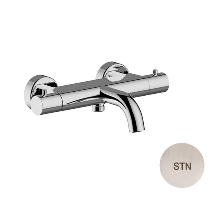 Смеситель для ванны и душа Carimali RIGOLETTO встраиваемый термостатический Brushed Nickel 21605STN