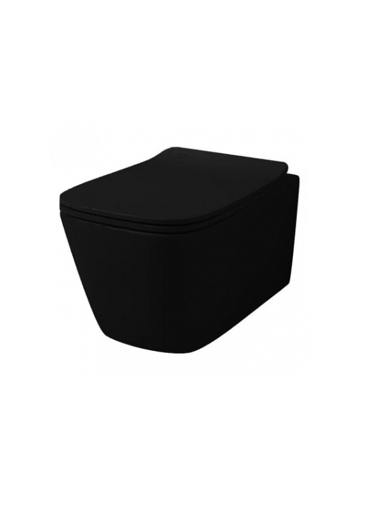 Унитаз подвесной Artceram A16 360х525х290 мм Matt Black ASV003 17 00