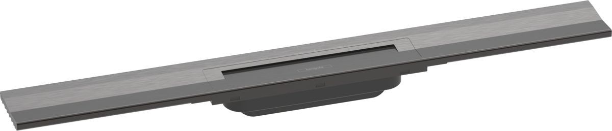 Внешняя часть слива для душа Hansgrohe RainDrain Flex 700 мм цвет шлифованный черный хром 56050340