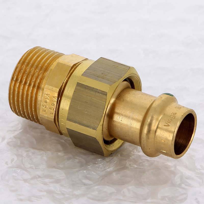 Муфта разъёмная пресс-Н бронза Viega Sanpress 15x3/4 140878