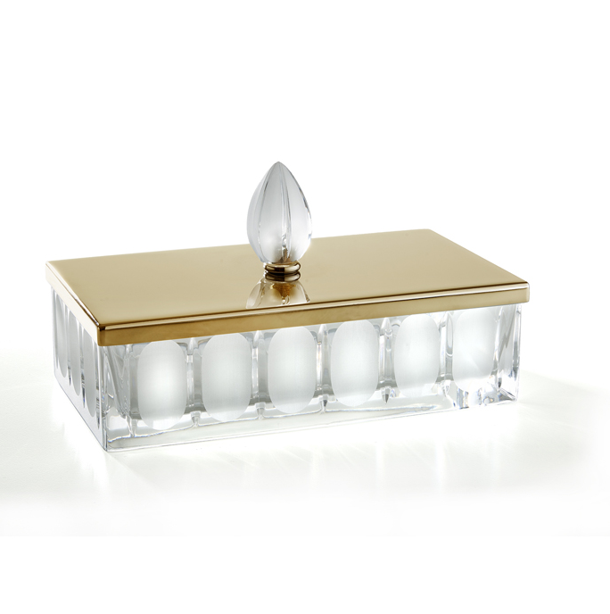 Контейнер настольный 3SC Montblanc 230х125х70 мм матовое золото MB78ACRGO