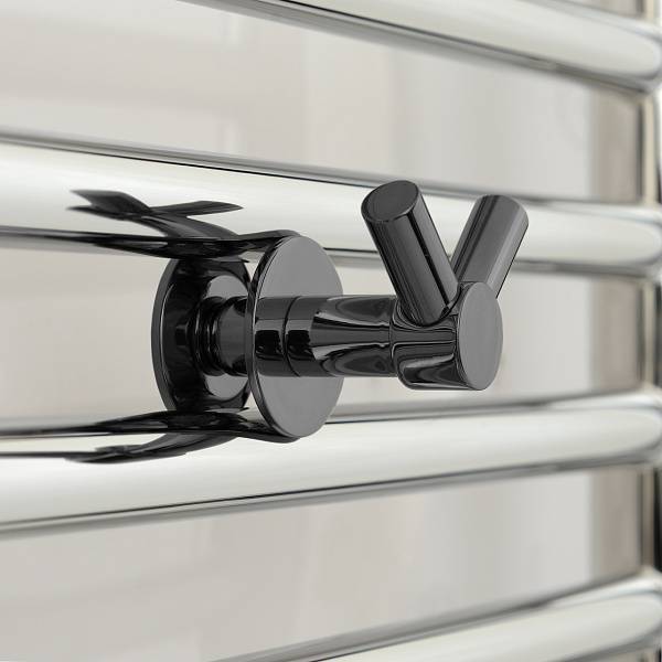 Крючок двойной подвесной Сунержа Виктория для полотенцесушителя черный хром 01-2010-0002