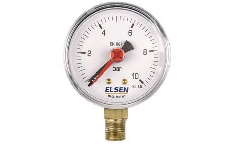 Манометр радиальный Hogert Technik Ø 63 мм 1/4 0-6 бар EM6306