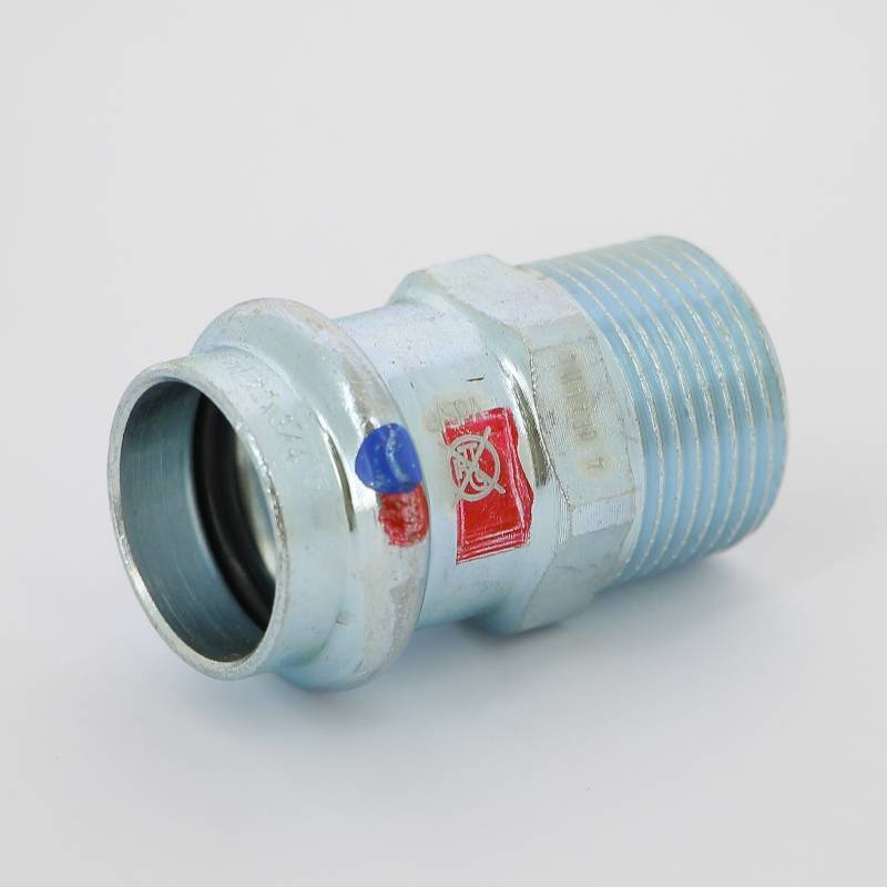 Муфта переходная пресс-Н Viega Prestabo Labs-free оцинкованная сталь 22х3/4 714994