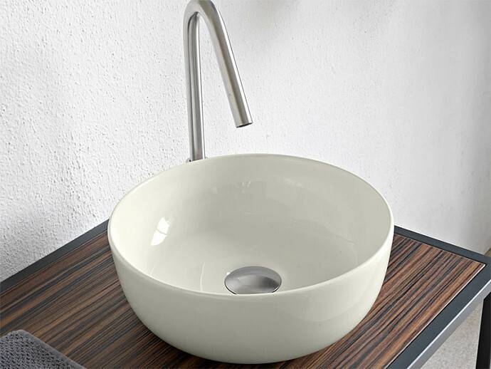 Раковина накладная Scarabeo Glam 330x330x125 мм без отверстия Pearl 1808/41