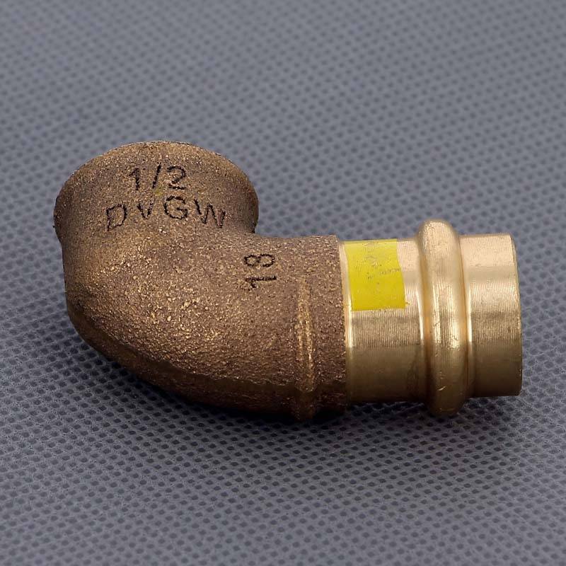 Угольник пресс-ВР Viega Profipress G 18х1/2 бронза 345846