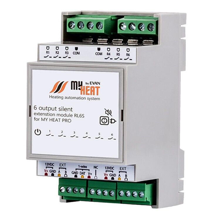 Симисторный блок расширения MyHeat RL6S для контроллера MyHeat Pro 6292