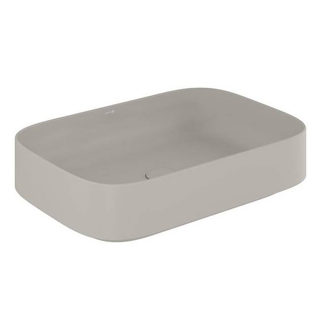 Раковина накладная Kludi RESA S 600x400 мм soft-edge серо-бежевый матовый 58CW40O2
