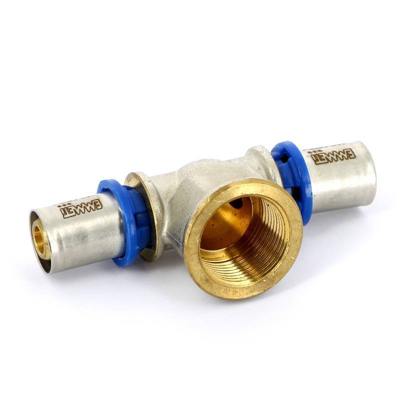 Тройник пресс-В Emmeti 16x3/4x16 мм 28101401