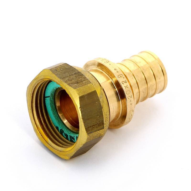 Муфта с накидной гайкой Rehau Rautitan RX 20х3/4 бронза 366078