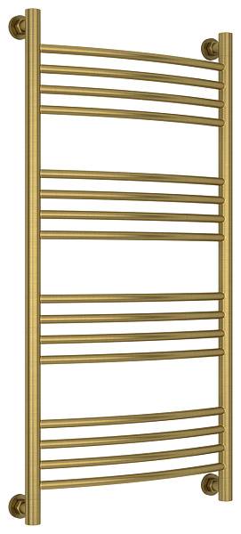 Полотенцесушитель водяной Сунержа Богема+ с полкой 500x1000 мм состаренная латунь 051-0221-1050