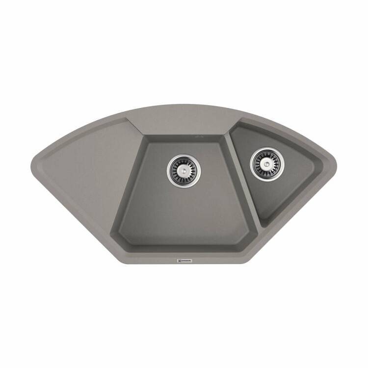 Мойка кухонная OMOIKIRI Yonaka 980x510x220 мм 3 отверстия Leningrad Grey 4993714