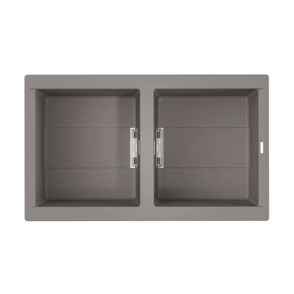 Кухонная мойка OMOIKIRI Banzen 86-2 860x515 мм Leningrad grey 4993318