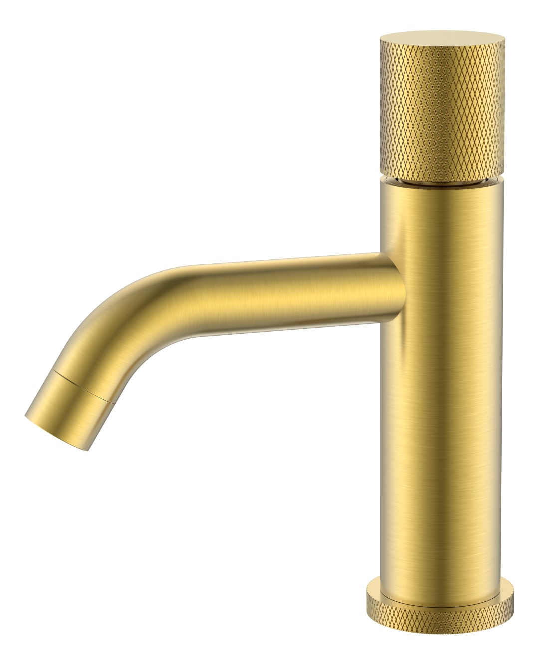 Смеситель для раковины Boheme Stick Touch длина излива 13.5 см без донного клапана matt gold 121-MG.2