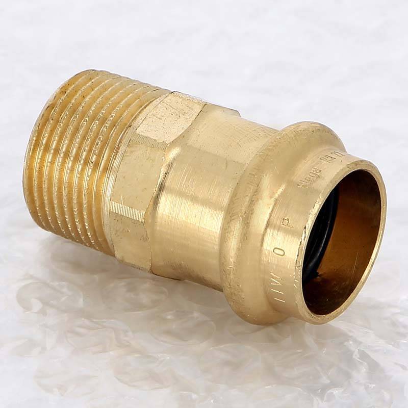 Муфта переходная пресс-Н Viega Sanpress бронза 22x1/2 297961