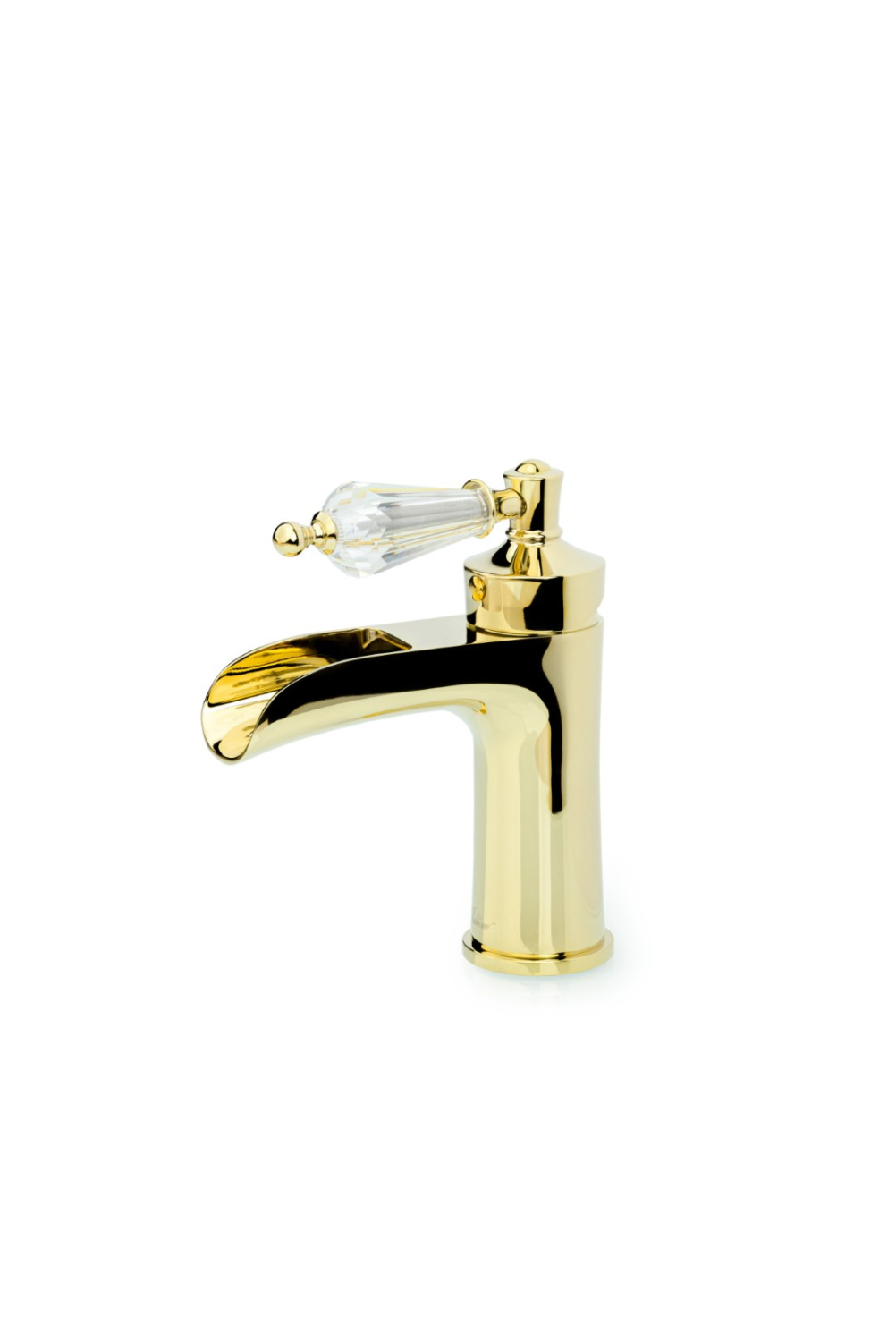 Смеситель для раковины Boheme Vogue каскадный излив 7.7 см золото 211-SW