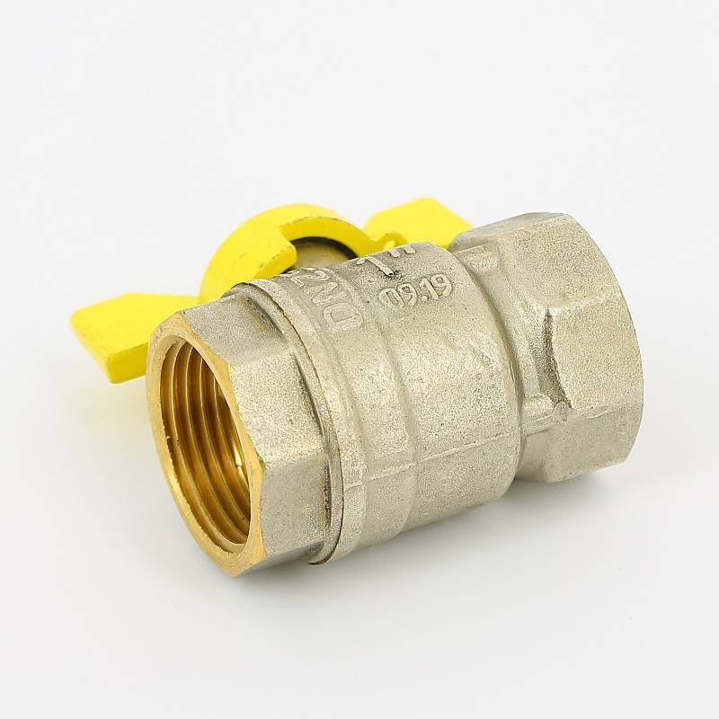 Кран шаровой для газа LD Pride 1 ВВ полнопроходной бабочка 47.350.25