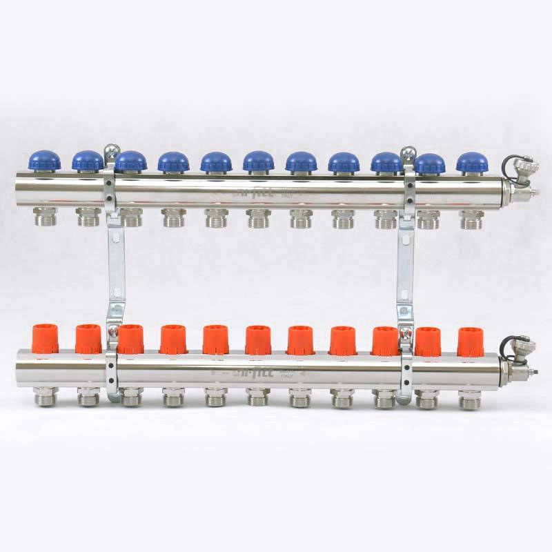 Коллекторная группа с балансировочными и термостатическими вентилями UNI-FITT 1x3/4 EK 11 выходов 441E4311