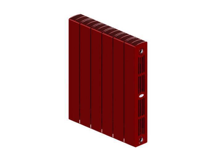 Радиатор биметаллический RIFAR SUPReMO 500 6 секций боковое подключение бордо 11614