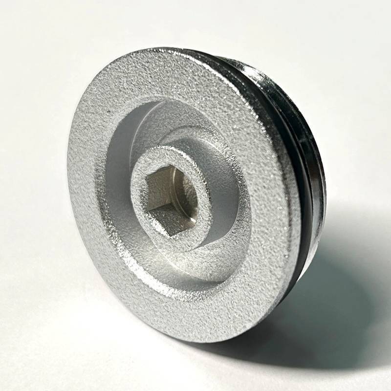 Заглушка General Fittings 1 НР с прокладкой O-Ring хромированная 609C4001