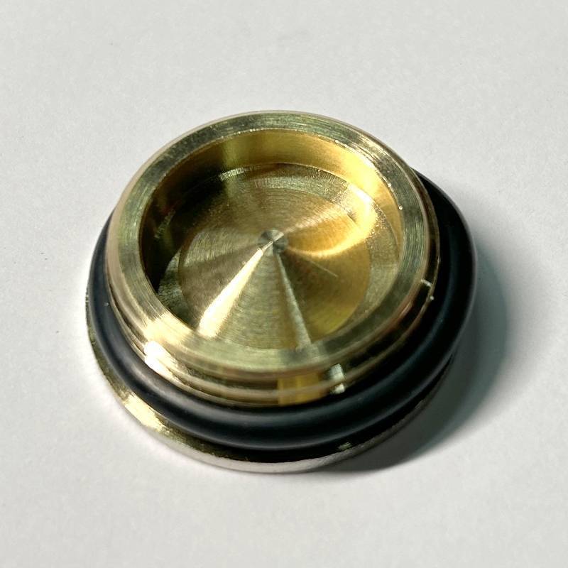 Заглушка резьбовая наружная Uni-Fitt 3/4 с прокладкой O-ring никелированная 609N3001