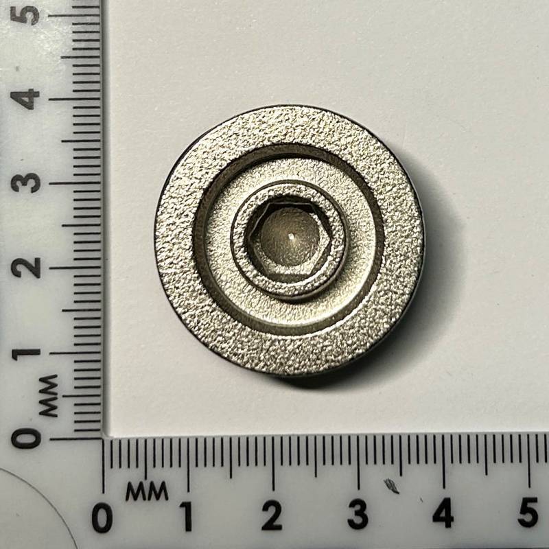 Заглушка резьбовая наружная Uni-Fitt 3/4 с прокладкой O-ring никелированная 609N3001