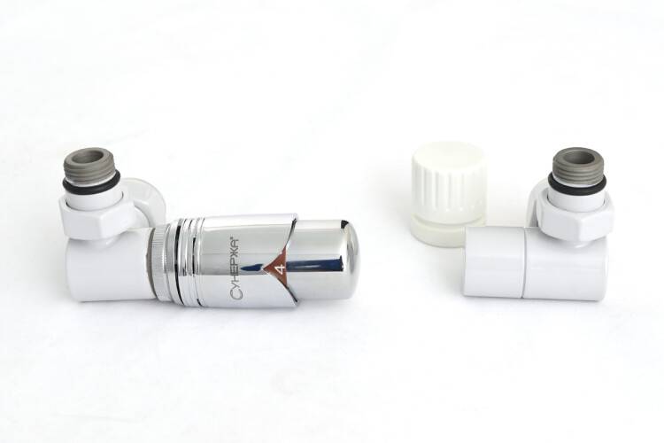 Терморегулятор автоматический Сунержа 3D G 1/2 x G 3/4 набор левый RAL 7047 704714210000