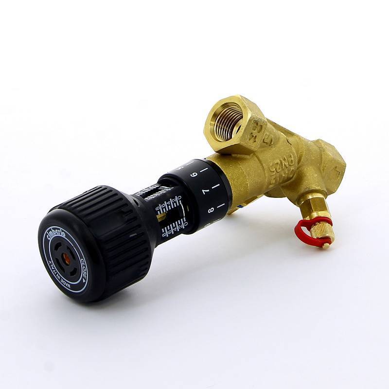 Клапан балансировочный ручной Cimberio CIM 747OT 1/2 ВВ с 2 ниппелями CIM 747OT N 1/2