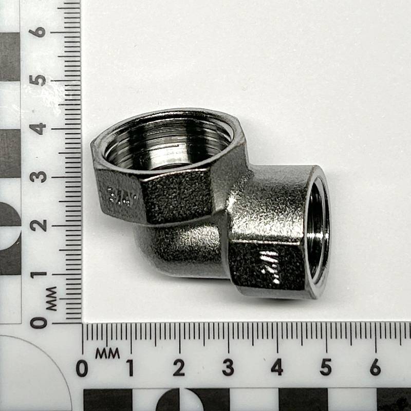 Угол редукционный ВВ General Fittings 3/4х1/2 хромированный 636C3201