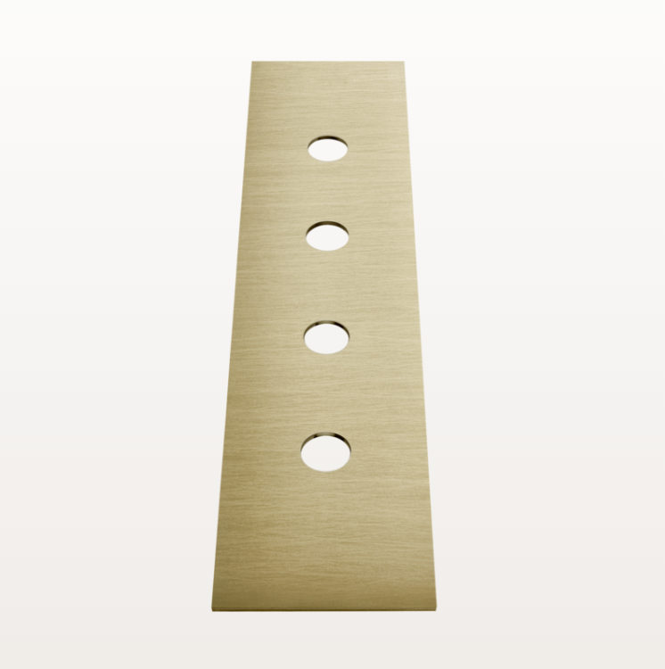 Пластина для монтажного бокса Gessi Venti20 690x170 мм Brushed Brass PVD 54595727