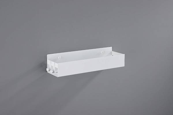 Полочка-корзинка Boheme Q прямоугольная подвесная с 2 крючками белый матовый 10965-MW