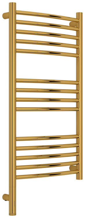 Электрический полотенцесушитель Сунержа Богема 3.1 выгнутая 800x400 мм МЭМ нижнее слева золото 03-6002-8040