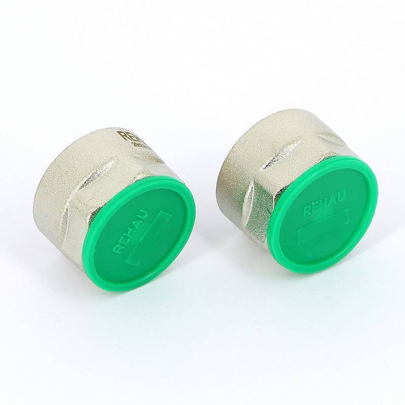 Соединитель обжимной REHAU RAUTITAN stabil 20x2.9 мм - 3/4 EK никелированный 266462-003