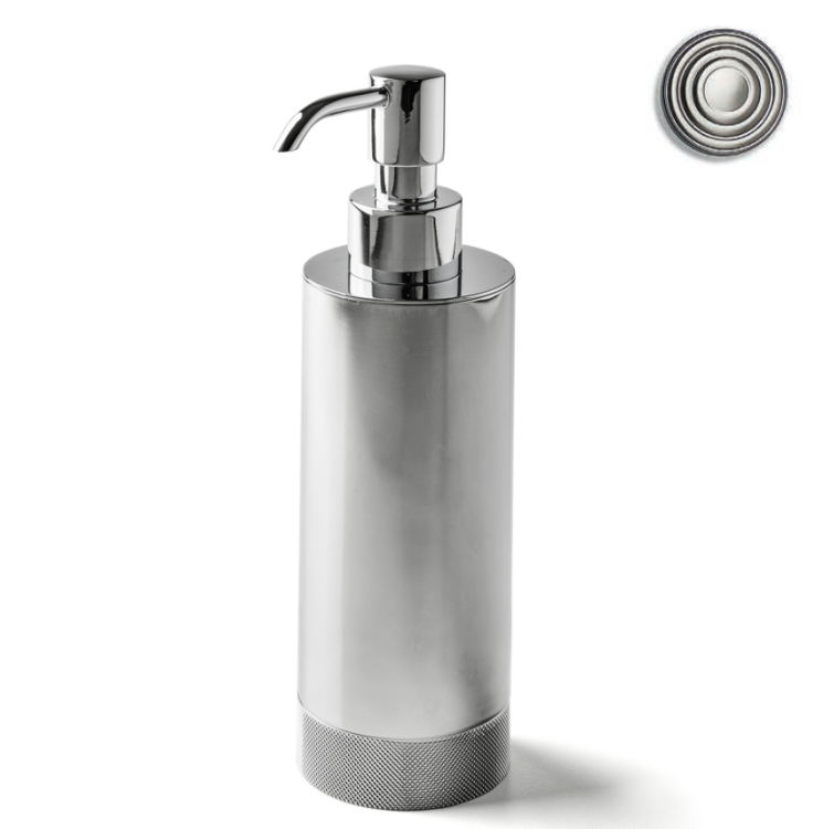 Дозатор для жидкого мыла 3SC Ribbon настольный Matt Satin Nickel RB01DANX