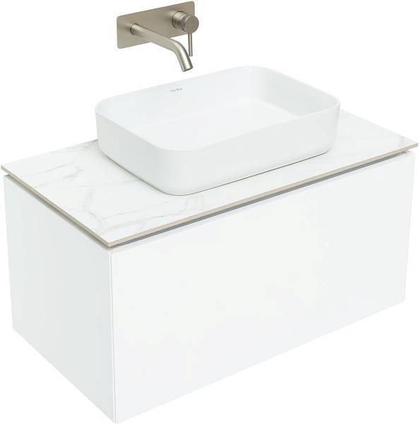 Тумба под раковину Allen Brau Infinity 85 см белый матовый 1.21002.WM