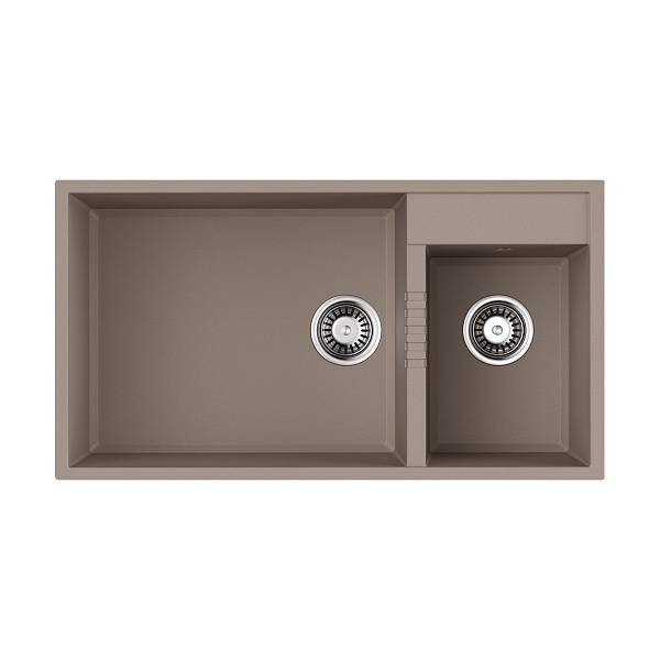 Кухонная мойка Omoikiri Tedori 85-2-U-EV Tetogranit 85x46.5 см эверест 4993946