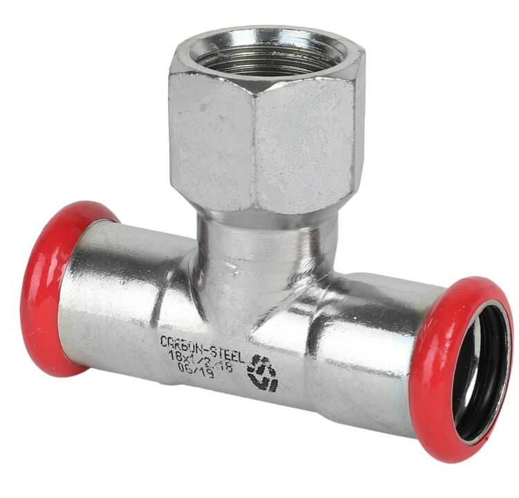 Тройник SANHA-Therm 42х1х42 мм ВР оцинкованная сталь CF542090609