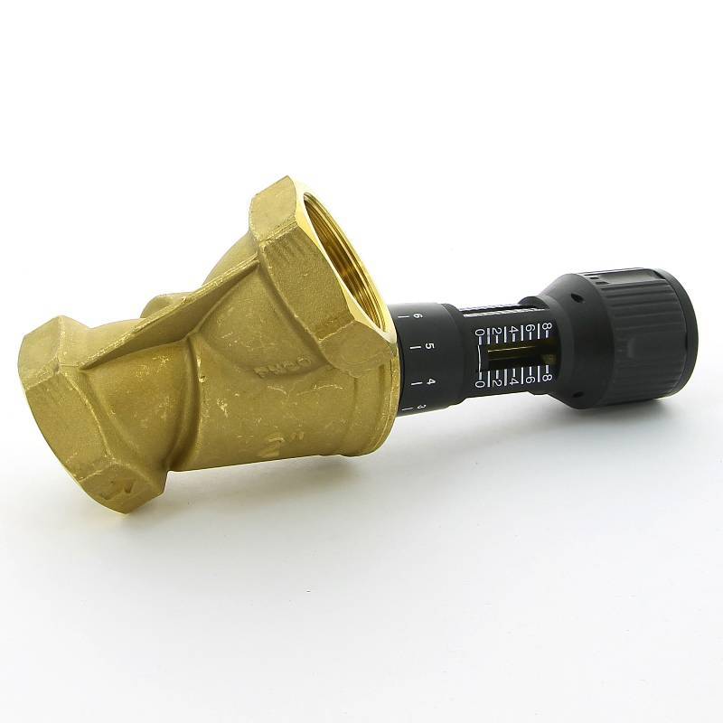 Клапан балансировочный ручной Cimberio CIM 747OT 2 ВВ с 2 ниппелями CIM 747OT N 2