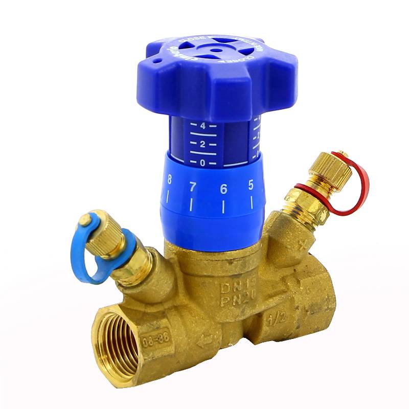 Клапан балансировочный ручной Cimberio CIM 787OT 1/2 ВВ с 2 ниппелями CIM 787OT 1/2