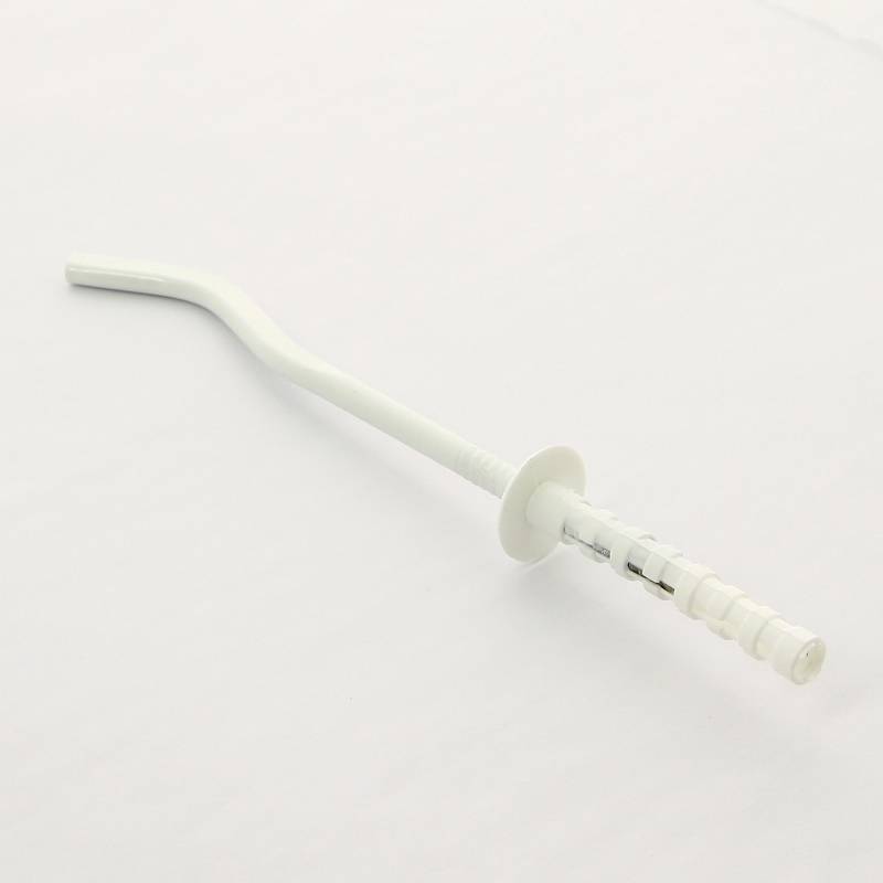 Кронштейн штыревой плоский Uni-Fitt 7х180 мм белый с дюбелем 870W0718