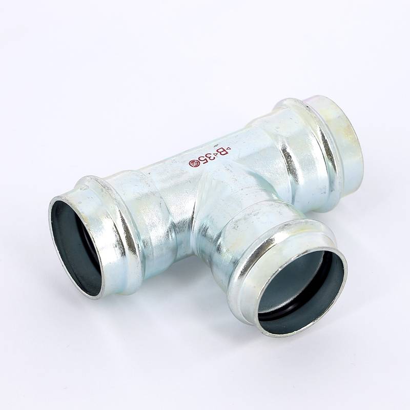 Тройник пресс IBP >B< Press Carbon 35 мм оцинкованная сталь PC5130 0353535