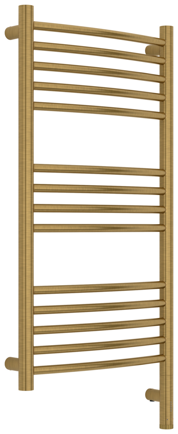 Полотенцесушитель электрический Сунержа Богема 3.1 выгнутая 400х800 мм правый состаренная латунь браш 051-6003-8040