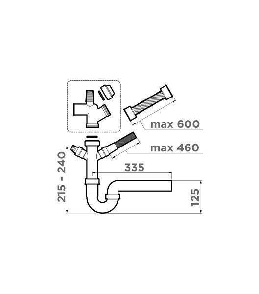 Сменная горловина для измельчителя Omoikiri Nagare Slim NA-02-G золото 4956716