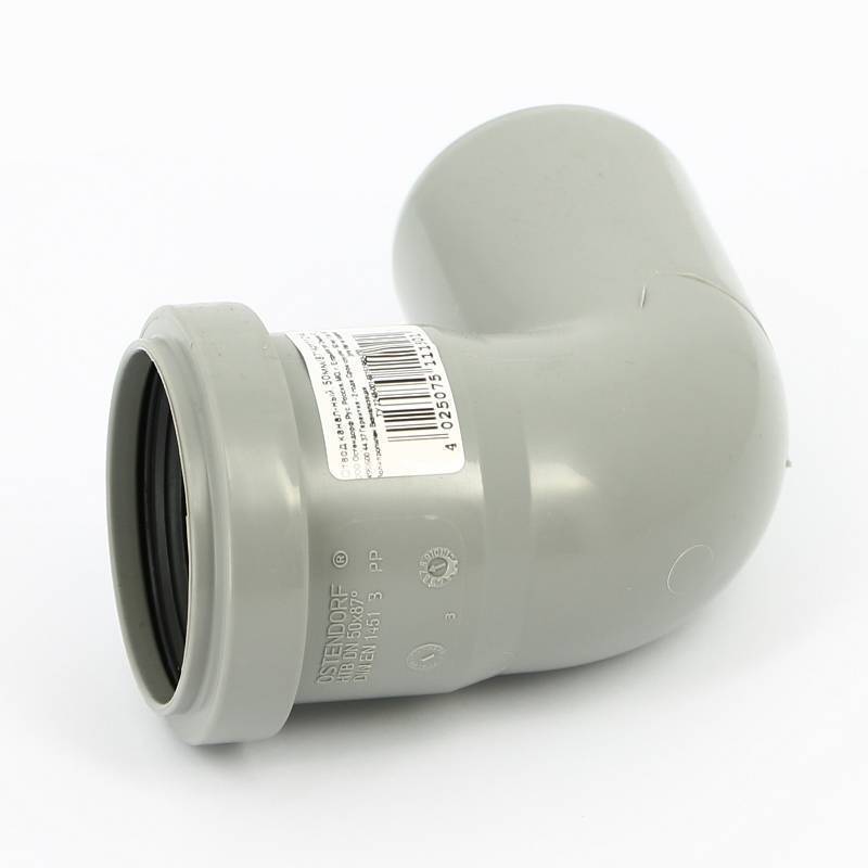 Отвод канализационный Ostendorf HT HTB 50 мм 87° 112140
