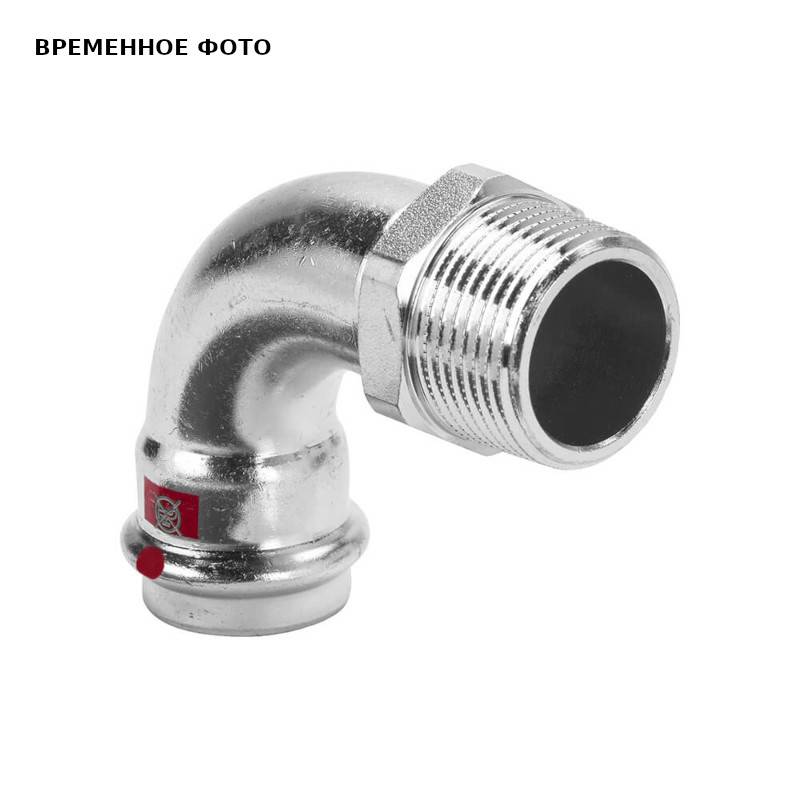 Угольник пресс Viega Prestabo 90° 22х1/2 НР 704643