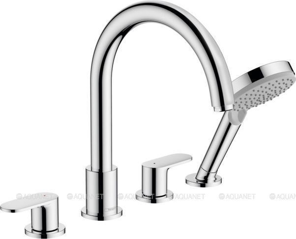 Смеситель на край ванны hansgrohe Vernis Blend на 4 отверстия внешняя часть 71456000