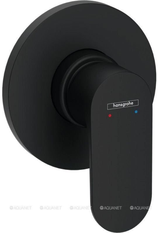 Смеситель для душа hansgrohe Rebris S внешняя часть матовый черный 72649670