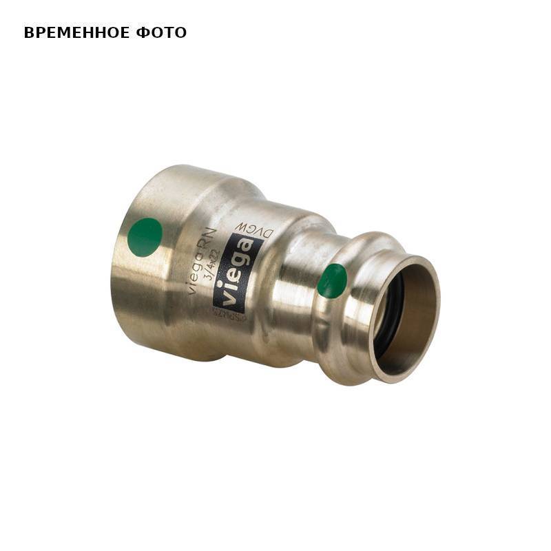 Муфта переходная Viega Megapress с SC-Contur DN50 2 x 54 мм бронза 736323