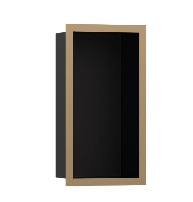 Встраиваемая ниша Hansgrohe XtraStoris Individual 300x150x100 мм черный матовый/шлифованная бронза 56095140